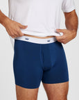 Navy Knit Boxer