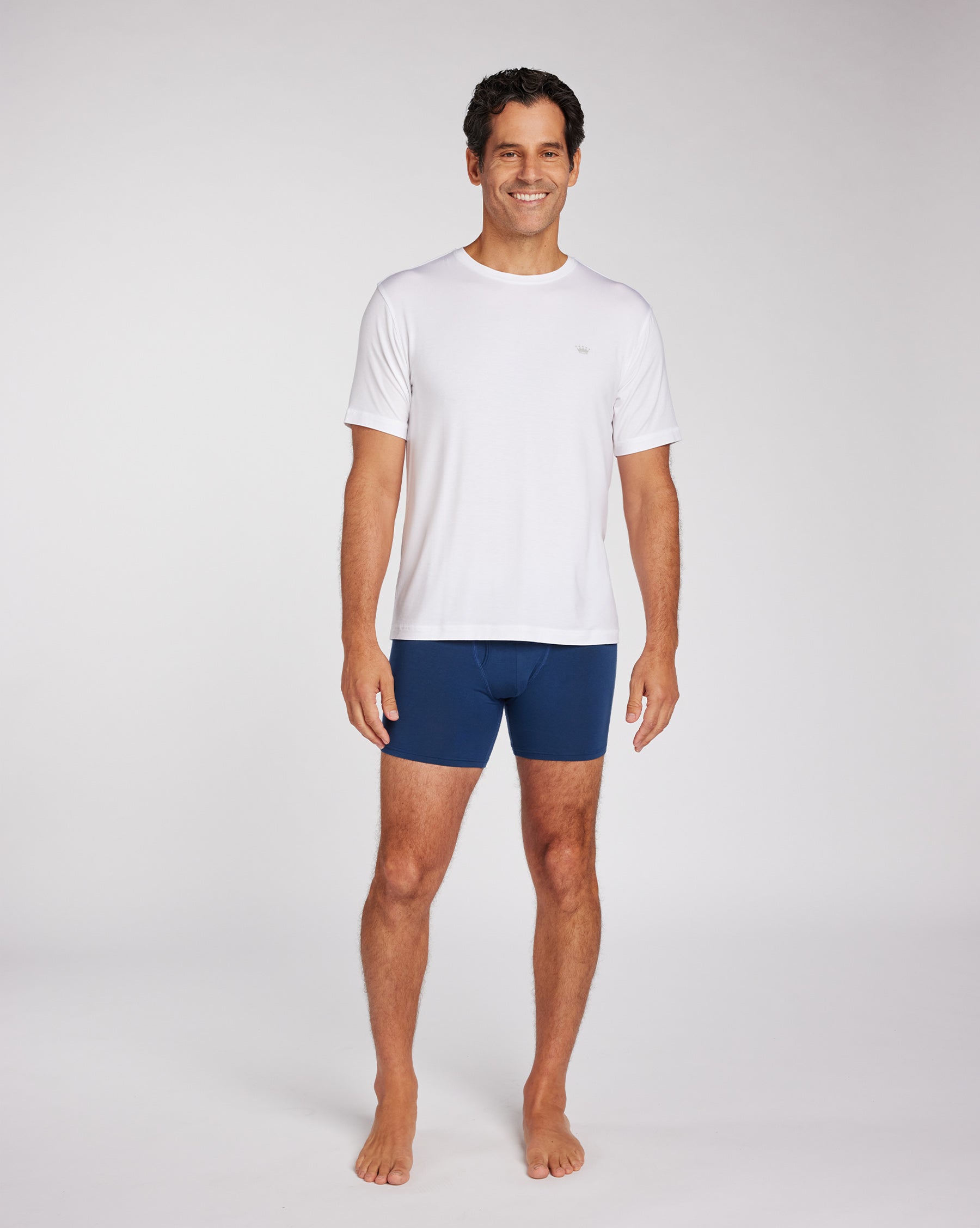 Navy Knit Boxer