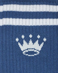 Navy Athletic Crew Sock