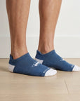 Navy Performance Ankle Socks