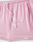 Women's Pink Knit Short Set