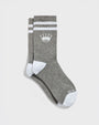 Grey Athletic Crew Socks