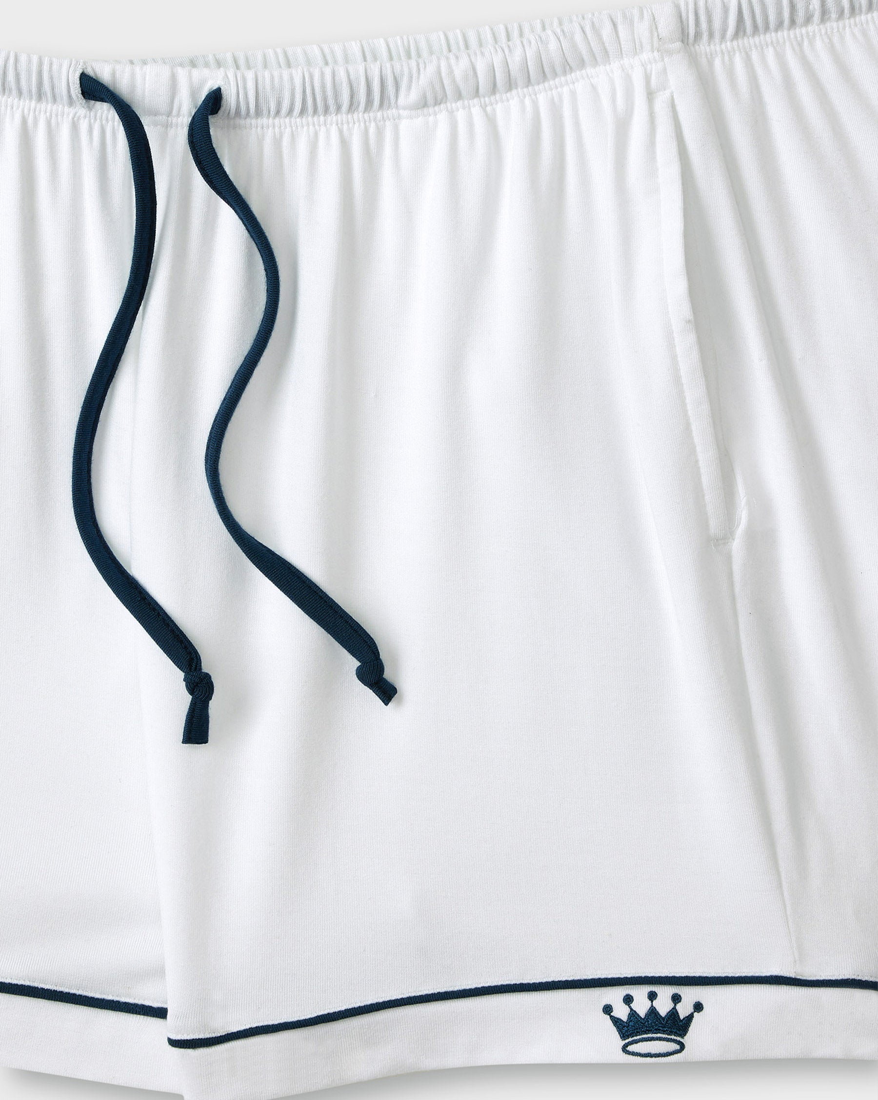 Women's White Knit Short Set